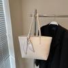 Bolso Tote de Gran Capacidad Estilo Coreano Simple Estilo Occidental Combinable para Mujer 2025 Nuevo Casual para Ir al Trabajo Textura de Alta Gama Bolso de Hombro