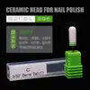 Cabezal de Pulido de Uñas de Cerámica, Cabezal de Lijado para Eliminación de Cutículas de Uñas, Accesorios para Lijadora, Broca, Cabezal para Callos, Cabezal Afilado, Cabezal Redondo