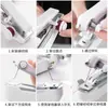 Máquina de Costura Manual Mini Portátil para Uso Doméstico, Costura Simples de Roupas Manual e Máquina de Costura de Bolso para Bainha