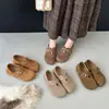 Sapatos Birkenstock femininos de sola grossa para aumentar a altura, estilo Yang Mi, cobertura total, novos mocassins Birkenstock slip-on de outono