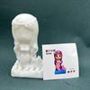 Muñeca de vinilo pintada estilo hermana Tuo, resistente a caídas, yeso para graffiti, base blanca, puesto de parque, alcancía pintada a mano