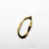Accesorios de joyería de cobre para bricolaje, colgante individual de onda ovalada galvanizada, pendientes, collar, pulsera, cadena extendida, colgante de cuentas