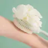 Cepillo Depurador de Baño con Mango Largo, Cepillo de Baño de Cerdas Suaves, Depurador de Espalda, Toalla de Baño