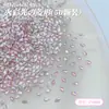 Joyería Rosa de Fondo Plano, Biselada, Ultra Brillante, Forma de Gota de Agua, Estilo Nuevo para Uñas con Acabado de Corte Natural de Alta Gama
