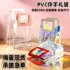 Bolsas de Mano Transparentes de PVC en Stock con un Toque de Lujo para el Festival del Medio Otoño, Día Nacional, Bolsas de Regalo de Cumpleaños y Bolsas de Mano de Plástico para Bodas