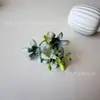 3 cabezas de flores artificiales de lirio de rocío, kit de materiales para manualidades, accesorios para el cabello, coronas de flores, accesorios para decoración de paredes, venta al por mayor transfronteriza.