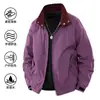 2025 Nuevas Explosiones Chaqueta Retro Americana 3D para Hombre Primavera y Otoño Cuello Impermeable Combinación de Colores Exterior Versátil Flying