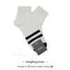 Calcetines Coreanos para Hombre Cortos Rayados Cintura Ajustable Calcetines Deportivos Gg Nueva Colección Primavera Estilo Simple Absorbentes de Sudor Estilo Universitario