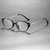 Elegantes Gafas Metálicas Pequeñas Ovaladas Anti Luz Azul Sin Graduación para Viajes Diarios y Aspecto Natural, Montura de Gafas Wm86215