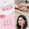 Accesorios para Joyería DIY de Resina en Rojo Rosa Fruta del Dragón Pastel Arcoíris Colgante Pendientes Hechos a Mano Llavero Dijes