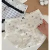 Roupa Íntima Feminina de Urso Desenho Animado Fofo Estilo College Algodão Classe A Respirável Shorts com Acabamento em Renda Roupa Íntima Menina