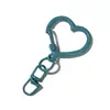 Hebilla de Aleación de Zinc Pintada de Colores con Forma de Corazón + Pequeño Adorno de Figura de Ocho Accesorios Colgante para Muñeca Llavero de Bolso Hebilla de Cadena