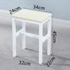 R* Taburete Cuadrado Simple Taburete de Comedor Silla de Entrenamiento para Mesa de Comedor en Casa Taburete de Hierro de Madera Taburete de Color Elevación Adulto Taburete de Taller de Fábrica