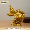 Pez dragón dorado de latón, pez de la fortuna, carpa, decoración del hogar, adornos auspiciosos de peces de cobre, al por mayor