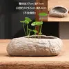Pedra artificial não porosa cobre capim-dinheiro tamanho especial vaso de cerâmica para flores vaso para bonsai doméstico narciso recipiente para cultura em água liquidação atacado