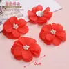 6cm Translúcido Fosco Acrílico de Camada Dupla Flor Grande Pétalas Tridimensionais Acessórios de Cabelo Roupas Sapatos Chapéus Acessórios Materiais