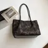 Otoño 2026 Nuevo Estilo Coreano Moda Retro Estampado de Leopardo Bolso Tote Gran Capacidad para Viajes Cotidianos Nicho Bolso de Hombro Cruzado