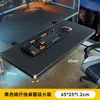 Tablero de extensión de escritorio de fibra de carbono, soporte de brazo plegable, soporte para teclado y borde de mesa extendido para salas de juegos