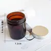 Taza Marrón para Velas Spot 100ml Portavelas Hecho a Mano DIY Aromaterapia Marrón Boca Ancha Botella Vacía Hogar