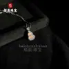 Colar Verde Imperial, Colar em Forma de Cabaça Estilo Chinês, Pingente de Colar de Calcedônia Natural Totalmente Verde Comparável à Ágata Verde Jade