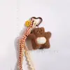 Nuevo Oso Estrella de Peluche Colgante con Borla Lindo Dibujo Animado Colgante para Bolso Regalo para Pareja Mejor Amigo
