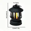 Lâmpada a Querosene Retrô Luz Noturna de Vela Digital Atmosfera de Natal Enfeites de Vela LED Decoração de Mesa