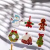 Nuevo Muñeco de Nieve Navideño de Gelatina Árbol de Navidad Dibujos Animados Relieve DIY Taza de Agua Decoración para Computadora Pegatina para Funda de Teléfono Móvil