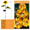 Luzes de Corda de Girassol Solares Luzes para Gramado Externo Luzes de Decoração de Pátio Luzes de Paisagem à Prova d'Água Luzes para Atmosfera de Feriado Luzes com Plugue de Terra