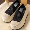 Sapatilha Feminina G Leve para Sair Secretamente Mais Alta Solado Grosso Slip-on Cadarço Lantejoula