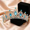 Corona de Novia Transfronteriza Europea y Americana Pasador de Boda al por Mayor Corona de Tocados de Novia Diadema de Cumpleaños para Niñas Accesorios para el Cabello