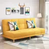 Sofá cama moderno en forma de L para apartamento pequeño, sofá largo de doble uso integrado, en stock, cama plegable doble