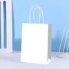 Bolsa de Regalo Mundial de Fútbol Bolsa de Papel Kraft para Envolver Regalos de Fiesta Deportiva Bolsa de Papel Kraft para Empacar Ropa Bolsa de Tote de Papel Kraft