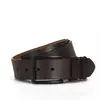 Cinturón de Cuero para Hombre Retro Casual Hebilla de Pin Negra Cinturón de Piel de Vaca Cinturón para Pantalones de Hombre Venta al por Mayor