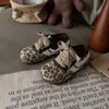 2025 Nova Moda Estampa de Leopardo Sapatos de Treino Alemães Cadarço Retro Nicho Versátil Tênis Esportivo Casual para Homens, Mulheres e Crianças