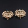 Artesanía de Filigrana de Madera Bronce Fundido Clásico Candado de Longevidad Colgante Collar Accesorios de Colgante Nuevo Estilo Chino Encanto Antiguo