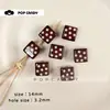 Accesorios para Joyería DIY Lindo Lunares Versátil Cuentas Acrílicas Pendientes de Cuentas Hechos a Mano DIY Cadena para Teléfono Móvil