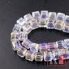 Azúcar de Cristal Cubo 10-12mm Agujero Grande Cuentas Cuadradas de Cristal Material para Manualidades con Cuentas Cubos Cuadrados de Vidrio Facetados Cuentas Sueltas