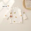 Roupas Jingqi para Bebê com Costas Abertas Roupas para Recém-Nascidos Tamanho 52 para Recém-Nascidos Roupas de Monge Algodão Puro Classe A Estilo Primavera e Outono