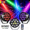 Luzes Par LED de 12 Cores com Controle Remoto Par Lights Bar Casamento UV PAR Transmissão Ao Vivo Estúdio de Dança Luz Púrpura Par Lights
