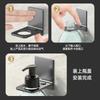 Perchero de pared para gel de ducha, sin perforaciones, para baño, champú, inodoro y limpiador de manos.