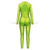 Mono de Navidad 2024 traje para obra de teatro cos patrón de pelo verde estampado digital traje de actuación mallas mujer