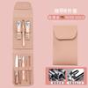Set de Cortauñas de 16 Piezas, Set de Herramientas para Manicura y Pedicura con Cortauñas, Alicates para Cutículas, Limas y Herramientas, Personalizable con Logo en Caja de Regalo