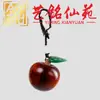 Yiming Xianyuan Talla en Madera Maciza Artesanía Creativa Llavero Colgante Hecho a Mano DIY Dibujos Animados Correa para Teléfono Decoración de Bolsa