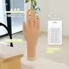 Mano de Práctica de Uñas Falsa con Dedos Suaves y Flexibles para Colocar Tips, Mano de Exhibición de Estilo, Herramientas para Uñas