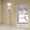 Soporte de Exhibición Modelo Original de Cuerpo Plano de Gama Alta Maniquí Muñeco Accesorios Tienda de Ropa para Mujer Maniquí de Vitrina de Tienda de Ropa de Medio Cuerpo Femenino