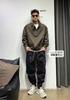 Chaqueta de Media Cremallera, Marca de Moda para Hombre Estilo Nuevo de Primavera y Otoño, Chaqueta de Trabajo Guapa y Relajada, Chaqueta de Estilo Funcional