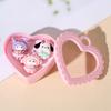 Venda Direta da Fábrica Anel de Resina Estilo Coreano para Crianças Princesa Desenho Animado Joia para Menina Caixa de Presente Presente de Aniversário