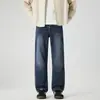 Ropa de Hombre Fengshe / Marca Trendy Retro Americana Jeans para Hombre 2026 Nuevo Estilo Desgastados Sueltos Rectos Casuales Pantalones Largos