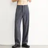 Pantalones de Lino Tencel para Hombre Verano Delgados 2026 Sueltos Rectos Casuales Pantalones Versátiles de Moda para Hombres Bajos