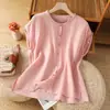 Camisa de algodón y lino de color sólido artística para mujer, top sin mangas casual juvenil y elegante de verano de algodón y lino, blusa transpirable